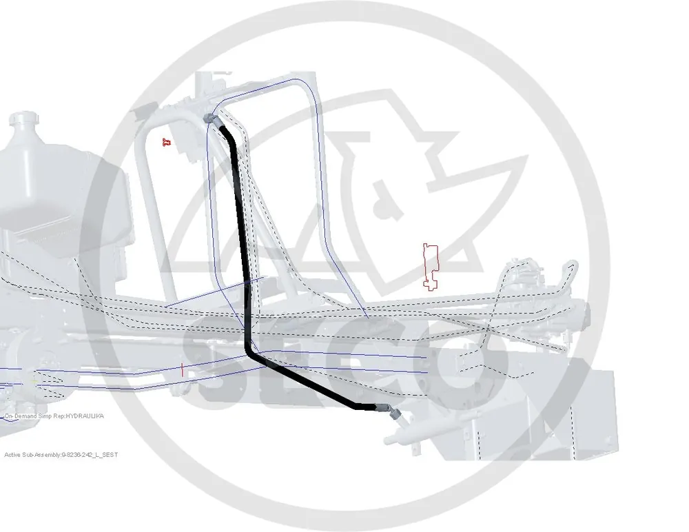 Zlevněný HYDR. HADICE 9-8236-242 ŘÍZENÍ