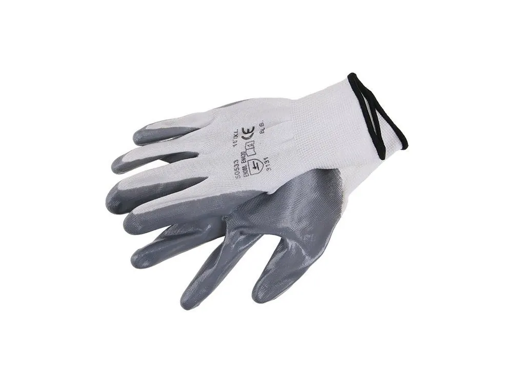 Rukavice nylonové - Nitril vel.10 Rychlé Dodání