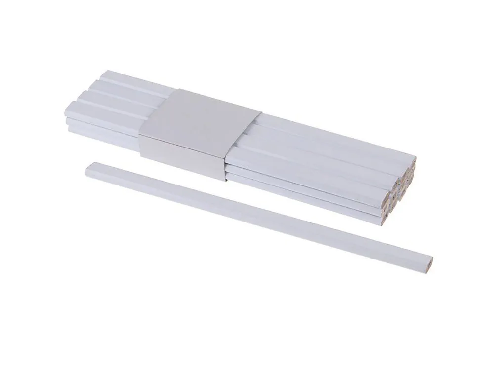 Tužka tesařská bez potisku 250mm (bílý lak) - vhodná pro reklamní účely Víkendová Akce