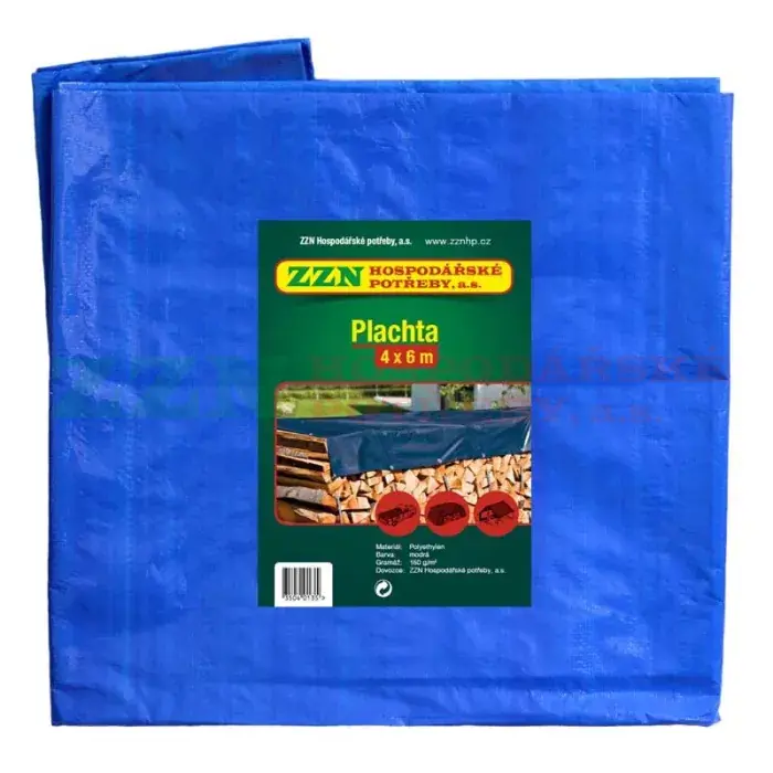 ZZN Plachta zakrývací PROFI 4x6 modrá, 150g/m2 35040135 Sezónní Sleva