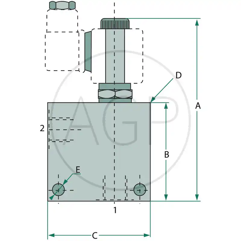 Ověřený 2/2- cestný ventil ZWV-E-NO-1-04-S-12V
