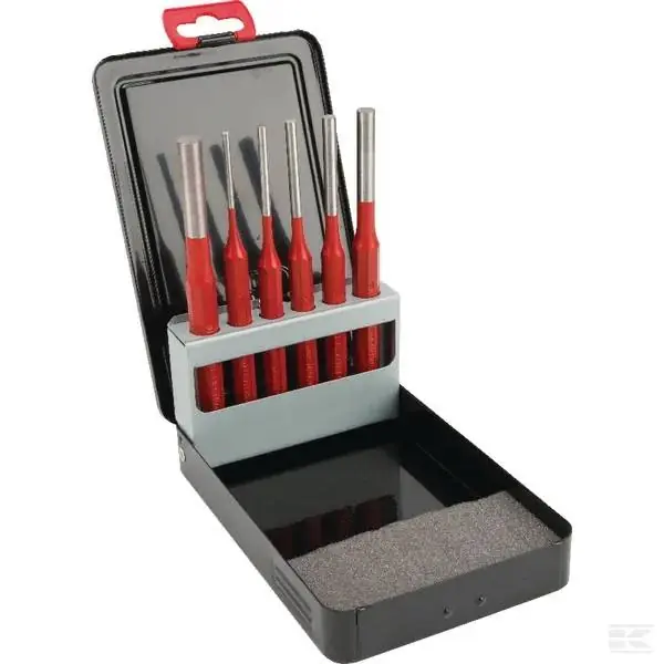 Sada vyrážečů pružných kolíků, 6 ks Bezpečná Platba