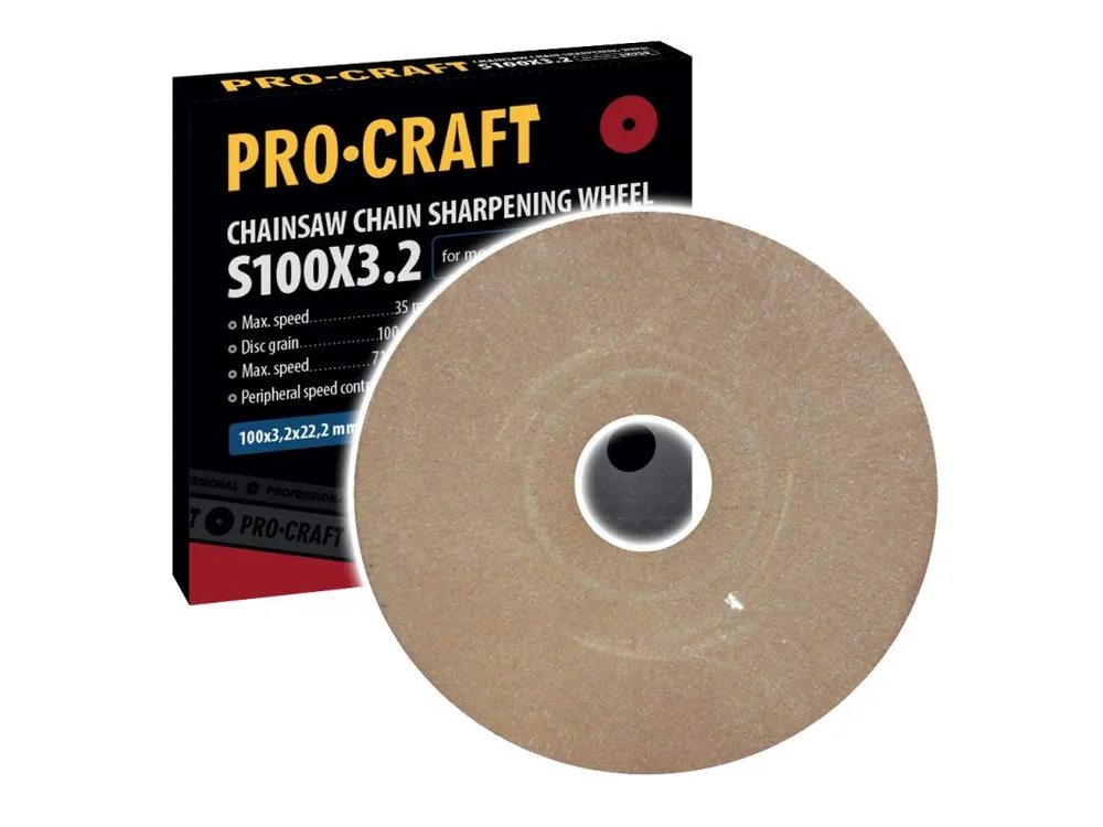 Omezená Nabídka Brusný kotouč pro ostřičku řetězových pil Procraft S100X3.2 /SK950 | S100X3.2