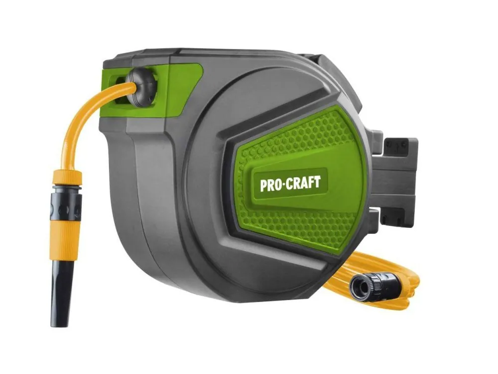 Ihned K Objednání Samonavíjecí buben Procraft VK20 – zahradní hadice 20 m, automatické navíjení