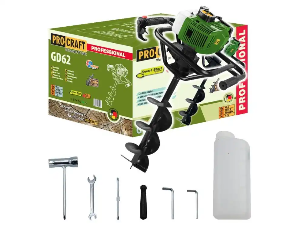Koupit Online Zemní vrták Procraft GD62 | Výkonný pomocník pro práci v terénu