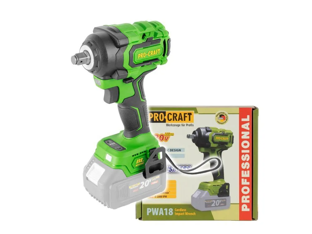 Aku rázový utahovák Procraft PWA18 (bez baterie a nabíječky) | PWA18bb Expresní Doručení