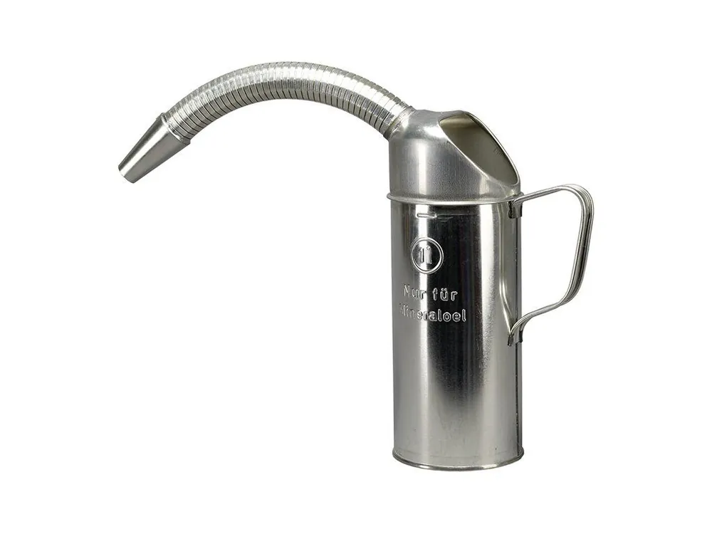 Výprodej Plechová odměrná nádoba s pružným nástavcem 2l