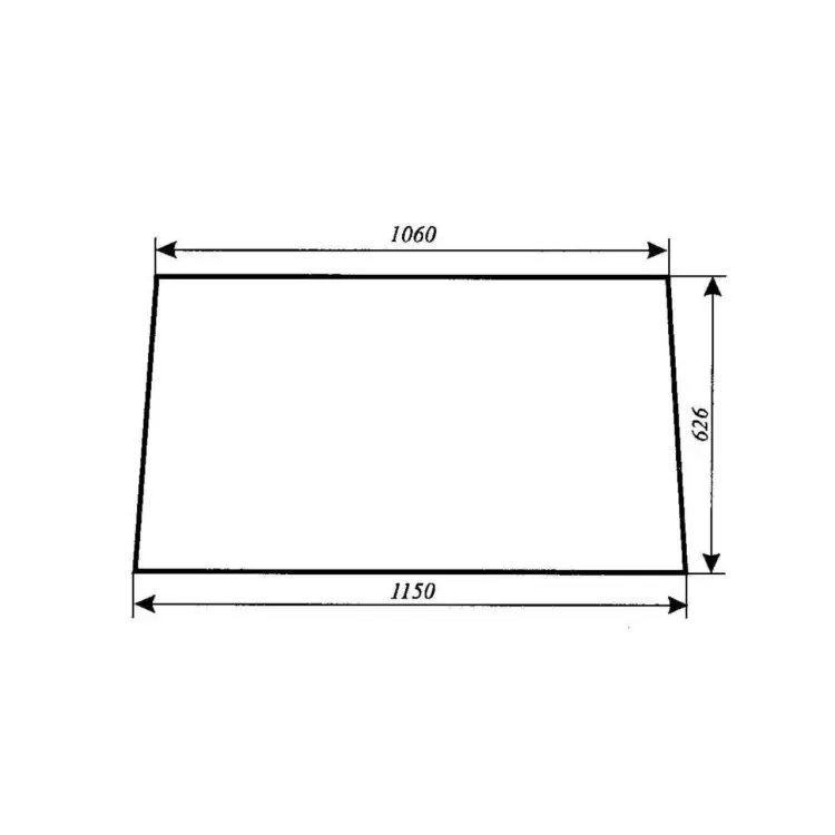 Oblíbený Sklo zadní horní 631x1161