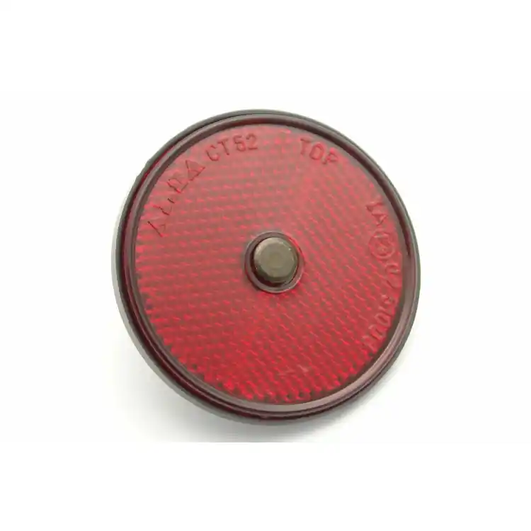 Odrazka červená se šroubem průměr 60 mm Dokud Zásoby Vydrží