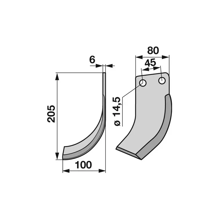 Nůž levý Tovární Cena