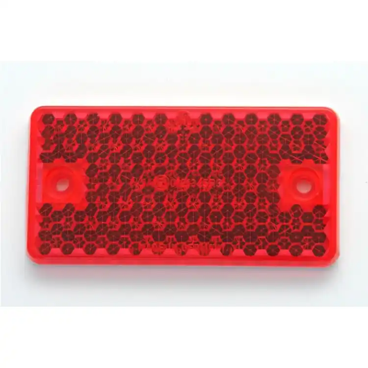 Cenově Výhodný Odrazka červená obdélníková na 2 šrouby 61x96mm