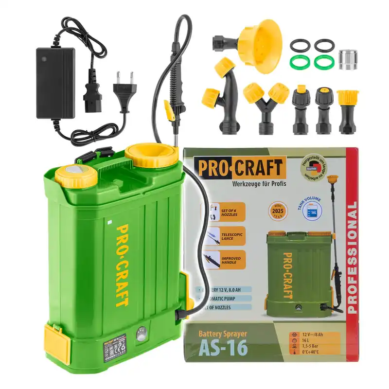 Aku postřikovač Procraft AS-16 | AS-16 Procraft Omezená Nabídka