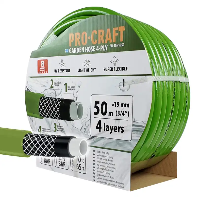 Zahradní hadicí Procraft PR-4GH1950 4 vrstvy, 3/4" 50 m | PR-4GH1950 Procraft Kup Teď