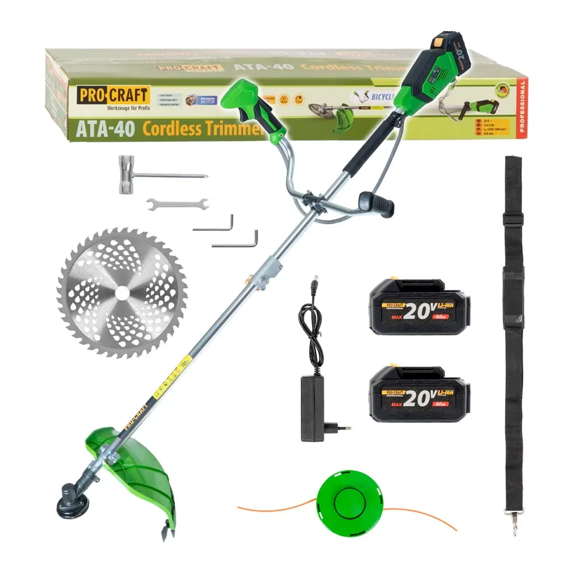 Aku křovinořez obouruční rukojeť (řidítka) Procraft ATA-40C | ATA-40C Procraft Bezpečná Platba