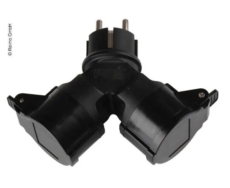 Novinka Zástrčka distribuční schuko, dvojitá