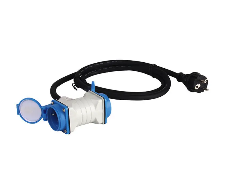 Zlevněný Kabel prodlužovací Carbest 230V – 1,5 m, 3x2.5mm, 1xschuko zástrčka 2xschuko spojka