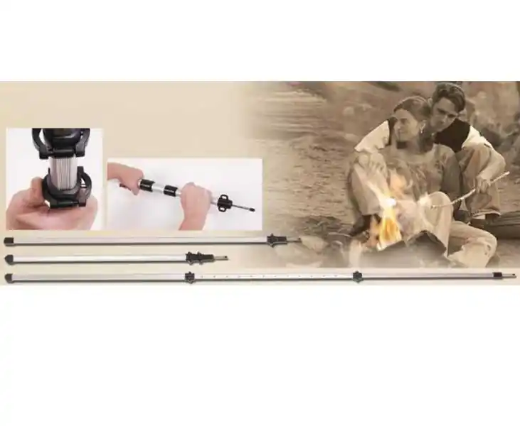 3dílná luxusní hranatá teleskopická hliníková tyč o30 mm x 95-230 cm Cenová Bomba