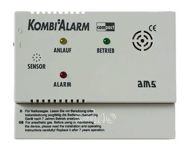 Alarm plynový AMS Kombi Compact 12 V propan/butan/metan/narkóza LED + siréna 85 dB Finální Výprodej