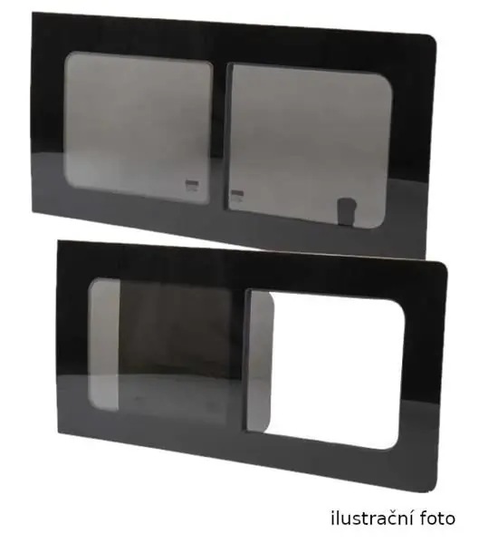 Akce Boční posuvné okno CARBEST pro VW T5/T6 (2004- ) dvojitý rozvor, zadní levé, 1257x570mm, tonované