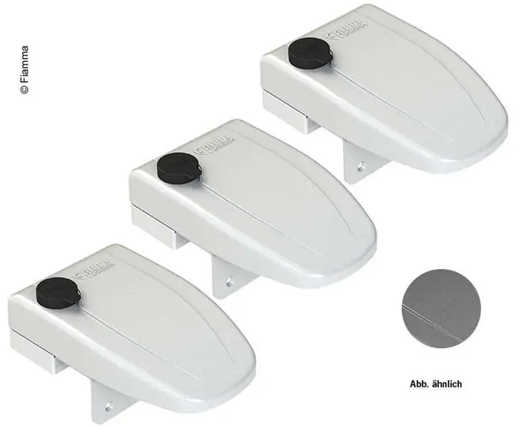 Dveřní zámek Safe Door Frame, sada 3 kusů v šedé barvě Novinka