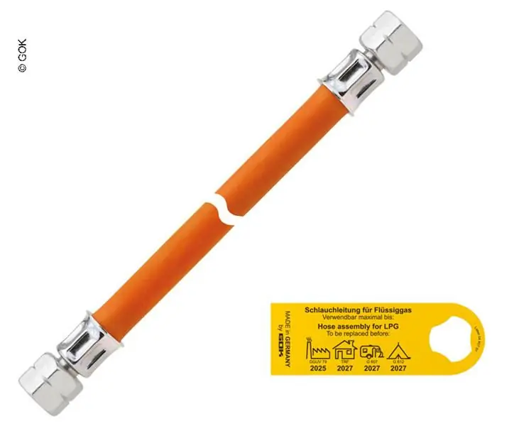 Hadice plynová 1.5m odolná vůči zimě do -30 stupňů Hit Sezóny