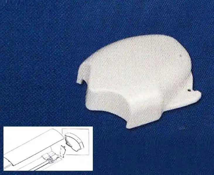 Horká Nabídka Pravá koncová krytka per markýzu Fiamma F65/Eagle bílá