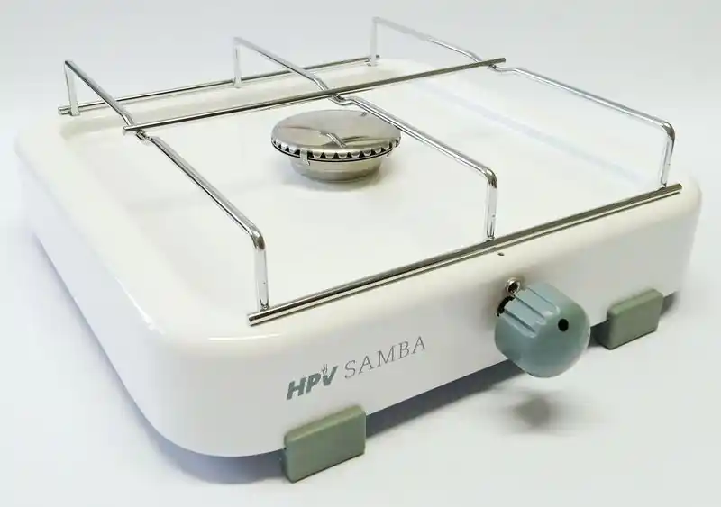 Sporák plynový Samba s pojistkou zapalování 1fl. 50mbar, bílý Doprava Zdarma