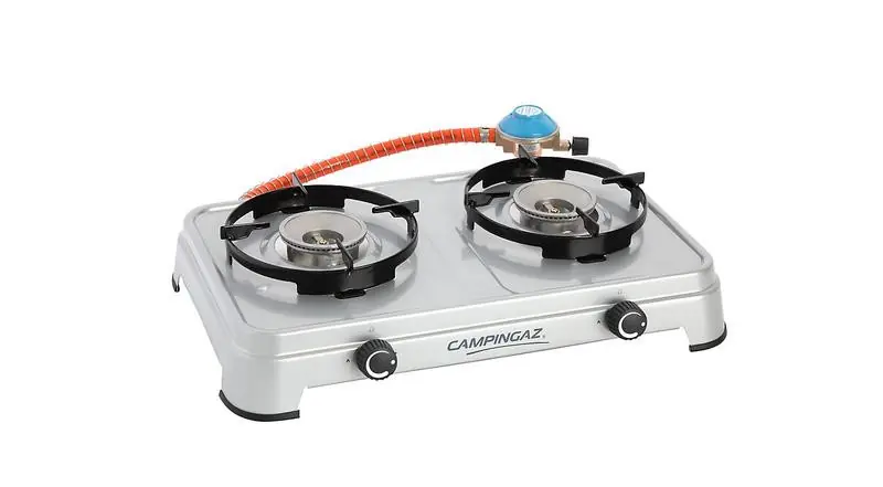 Vařič plynový kempingový s hadicí a regulátorem CV Poslední Šance