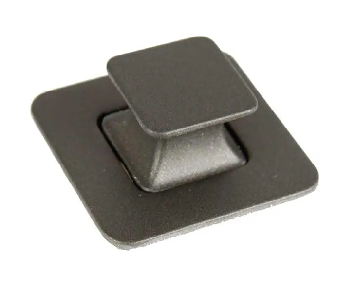 Hit Sezóny Zamykací systém Push Lock hranatý pro skříně a šuplíky 42x42 mm matný chrom