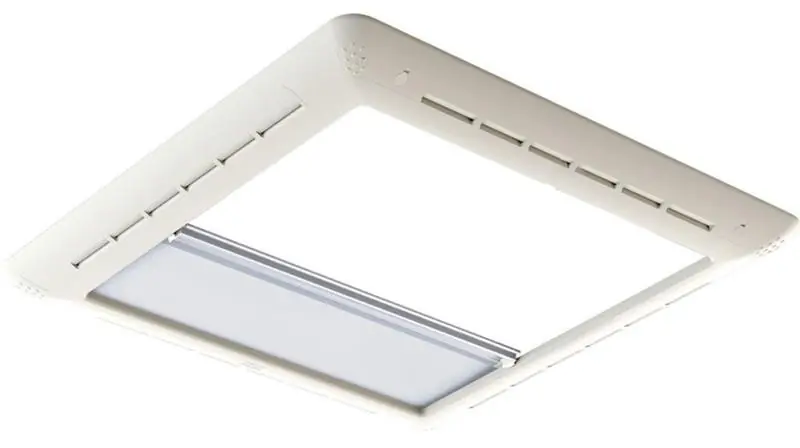 Zatemňovací roleta pro střešní kapoty - Ventilační otvor 40 x 40 cm - Bílá Expresní Doručení