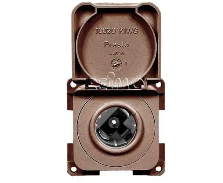 Zásuvka vestavná 12V s krytem, hnědá Nejlepší Volba