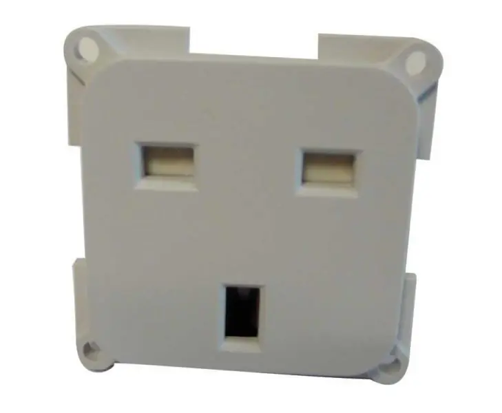 Zásuvka vestavěná 230V, světle šedá, Anglie SB Originální